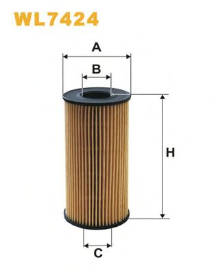 WIX FILTERS wl7424 -  Фильтр масляный двигателя